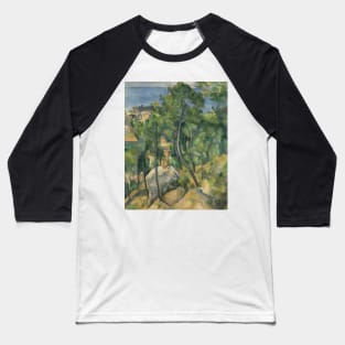 View of the sea at L'Estaque by Paul Cezanne Baseball T-Shirt